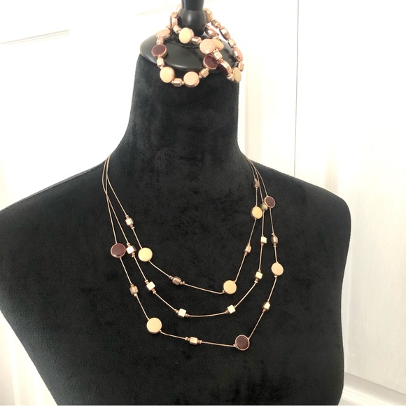 Necklaces Earth tones 15 items - Picture 8 of 16